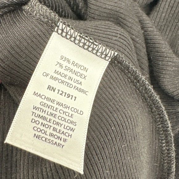 NWT LNA Clothing Ribbed One Shoulder Cutout Back Bodysuit Black Plus Size 2X - Picture 5 of 5